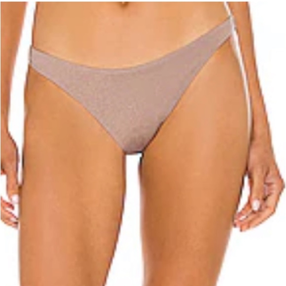 L*Space Swim Shimmer‎ Dusty Pearl Camacho Bikini Bottom Classic, X-Large, NWT - Picture 2 of 15